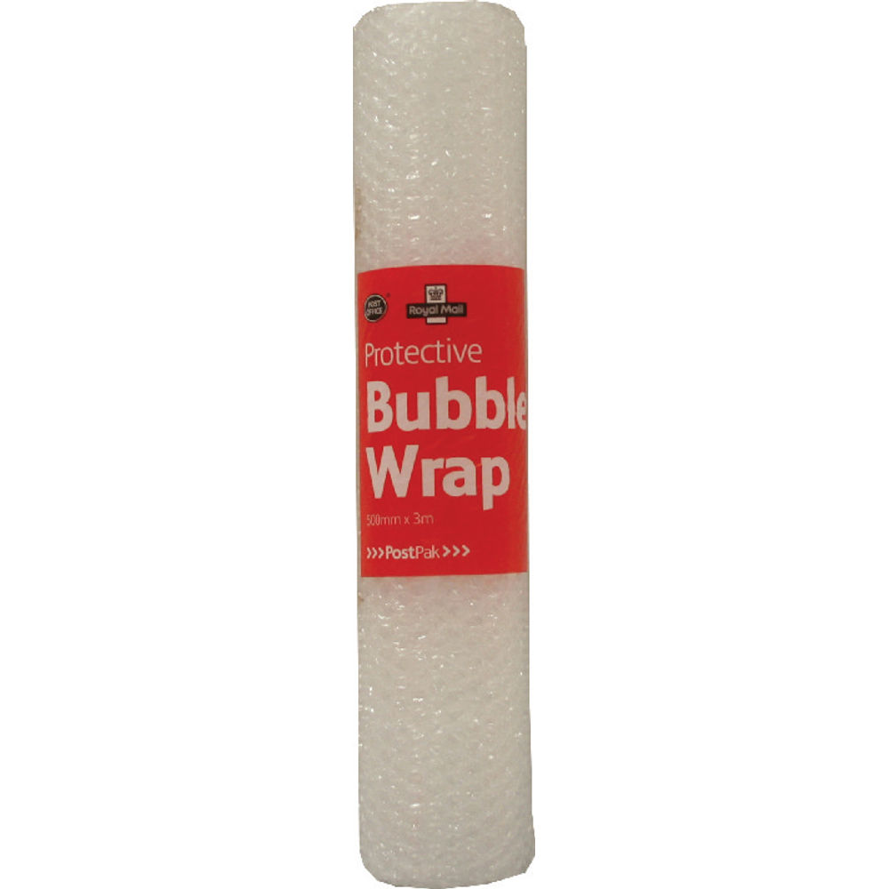Post Office Postpak Clear Bubble Wrap 500mmx3m (12 Pack) 37749
