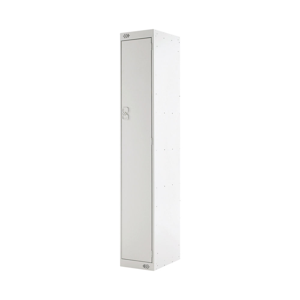 Single Compartment Locker 300x300x1800mm Light Grey Door MC00002