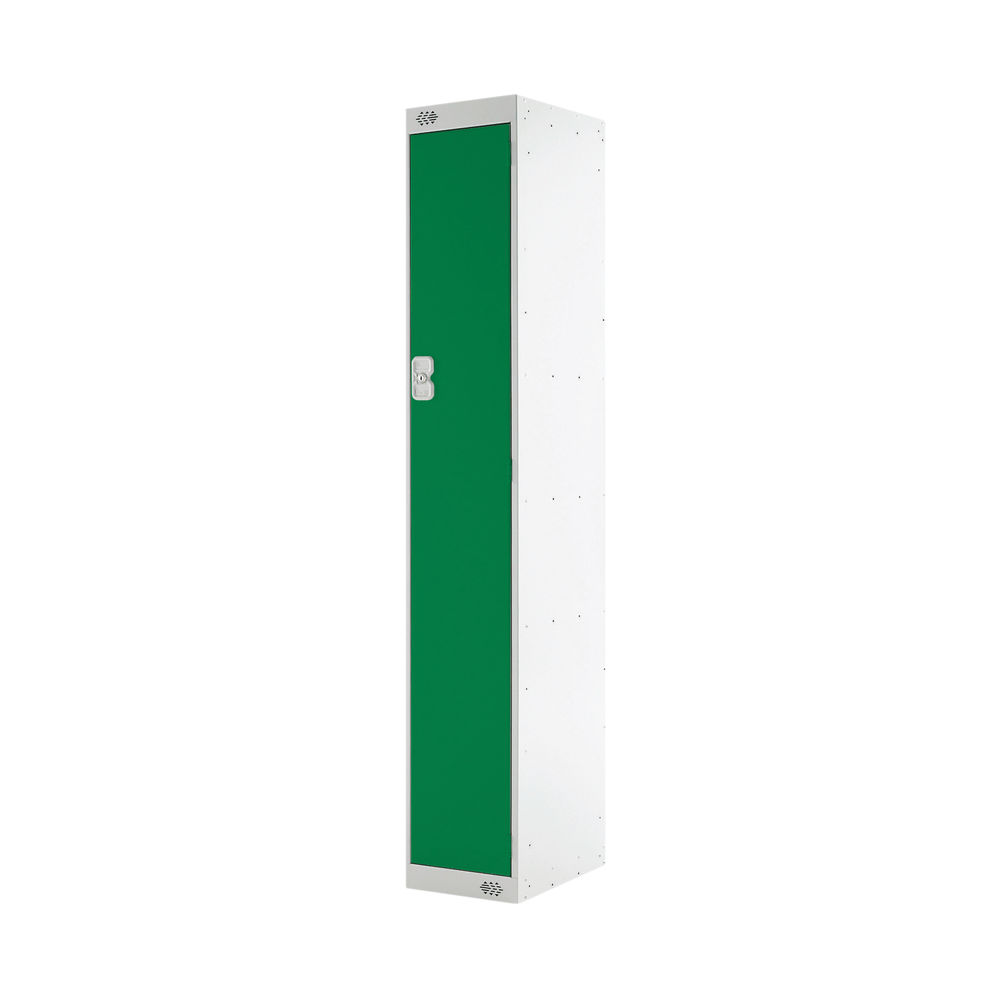 Single Compartment Locker 300x300x1800mm Green Door MC00004