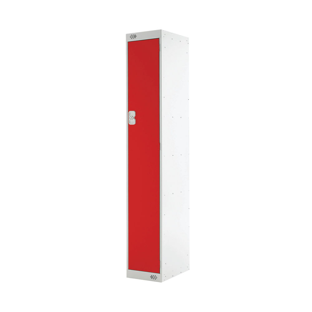 Single Compartment Locker 300x300x1800mm Red Door MC00005