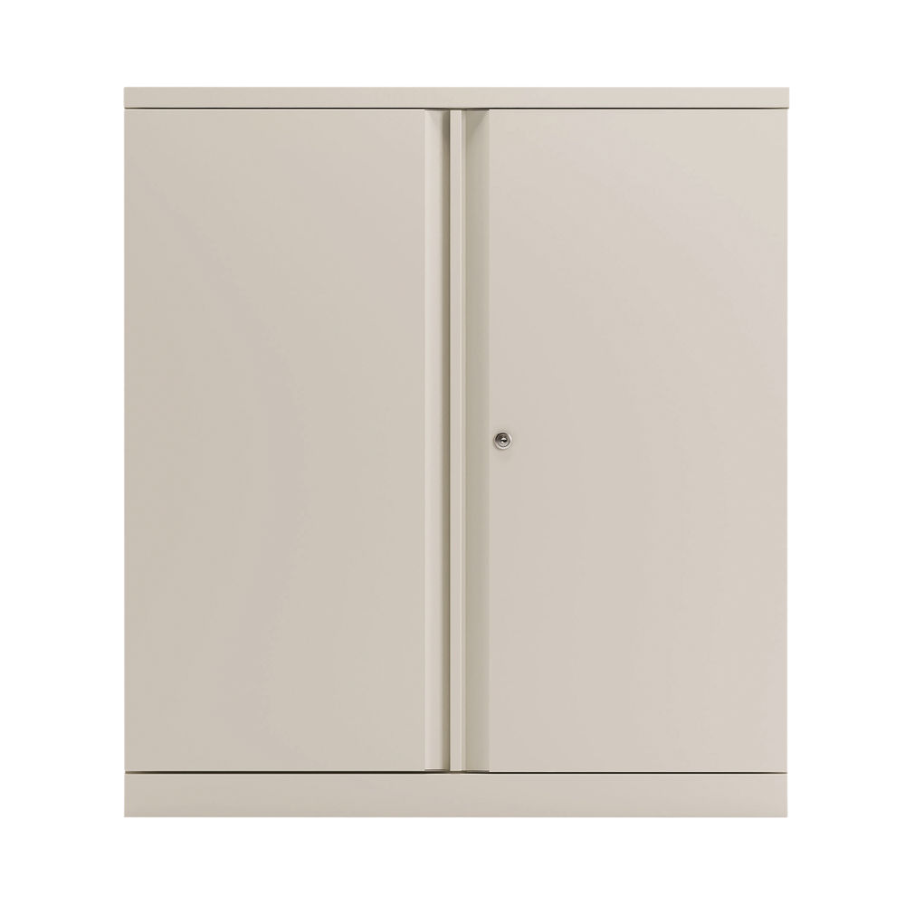Bisley 2 Door Cupboard Empty 914x470x1000mm Chalk White KF78710