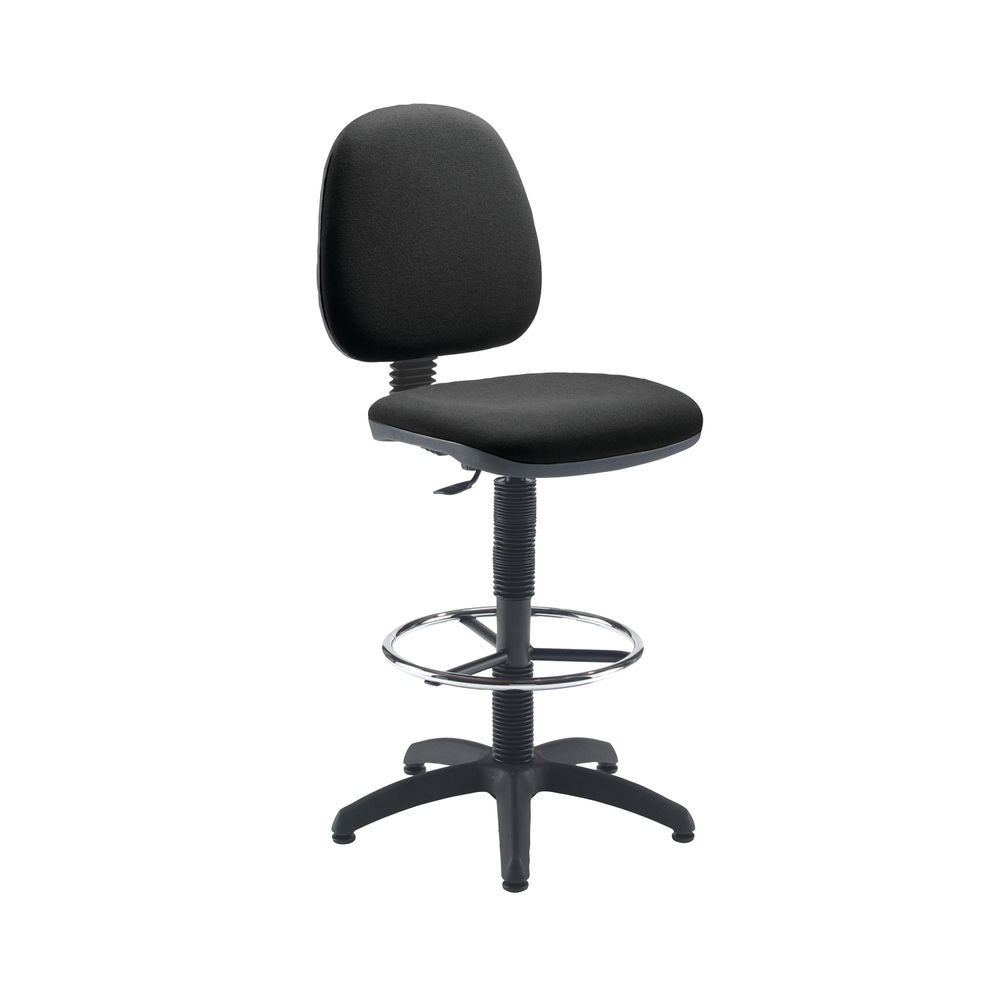 Jemini  Medium Back Draughtsman Chair 600x600x855-985mm Charcoal KF838253