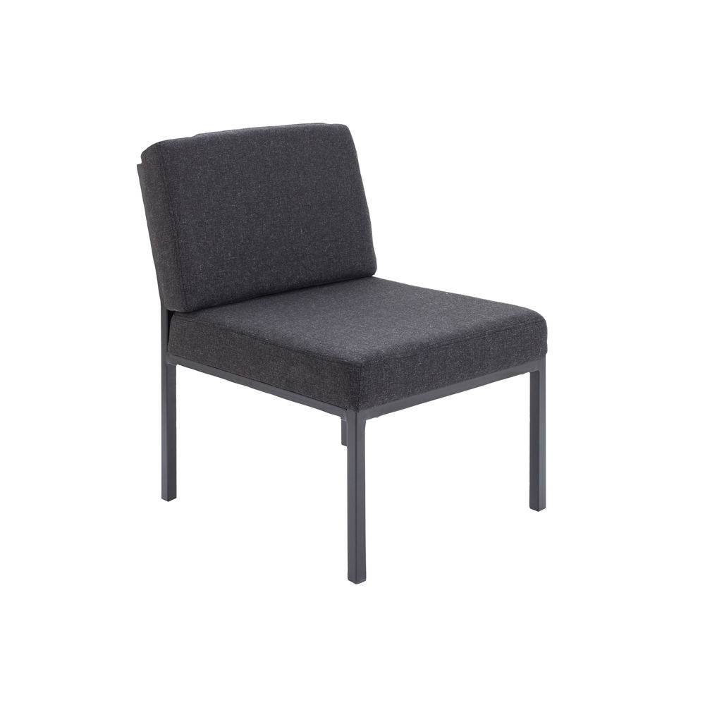 Jemini Reception Chair 520x670x800mm Charcoal KF04010