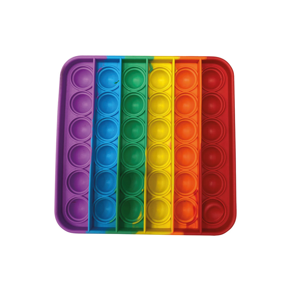 Pop Fidget Pad Square Multicoloured 125x125x10mm POPSQM