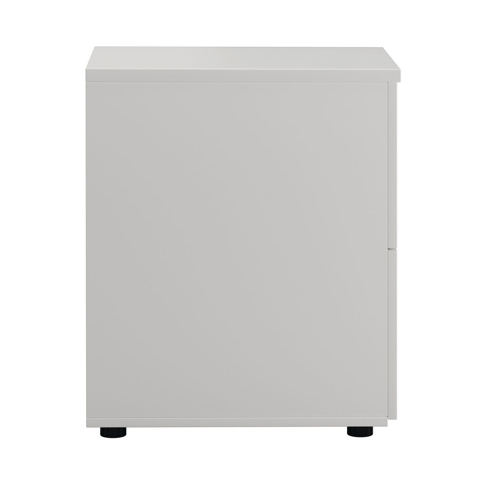 First H730mm White 2 Drawer Filing Cabinet