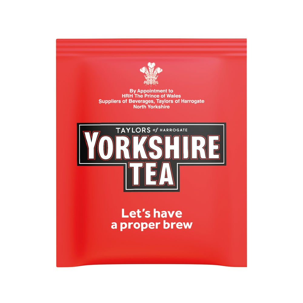 Yorkshire Tea Tagged and Enveloped Tea Bags (Pack of 200) - 1341