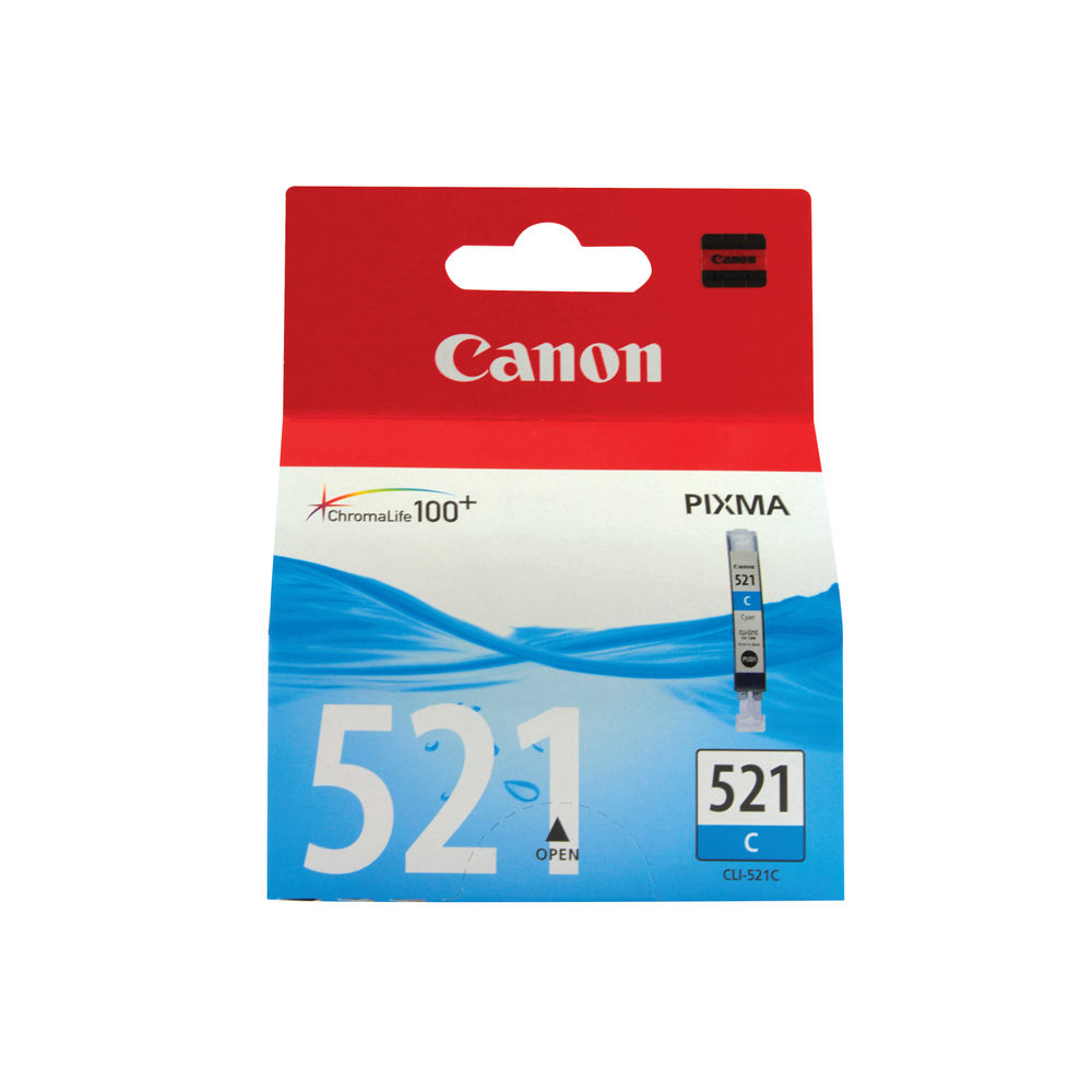 Canon CLI-521C Cyan Inkjet Cartridge 2934B001