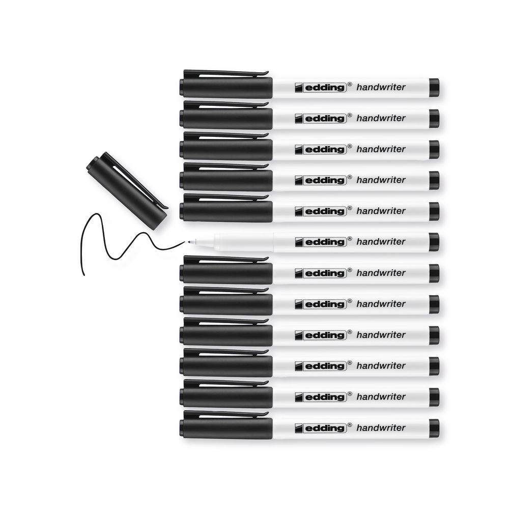 edding Black Handwriter Pens (Pack of 42)