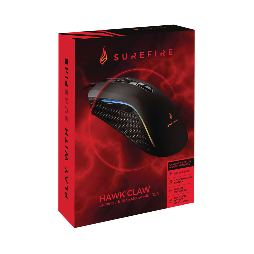 SureFire Hawk Claw 7-Button Gaming Mouse