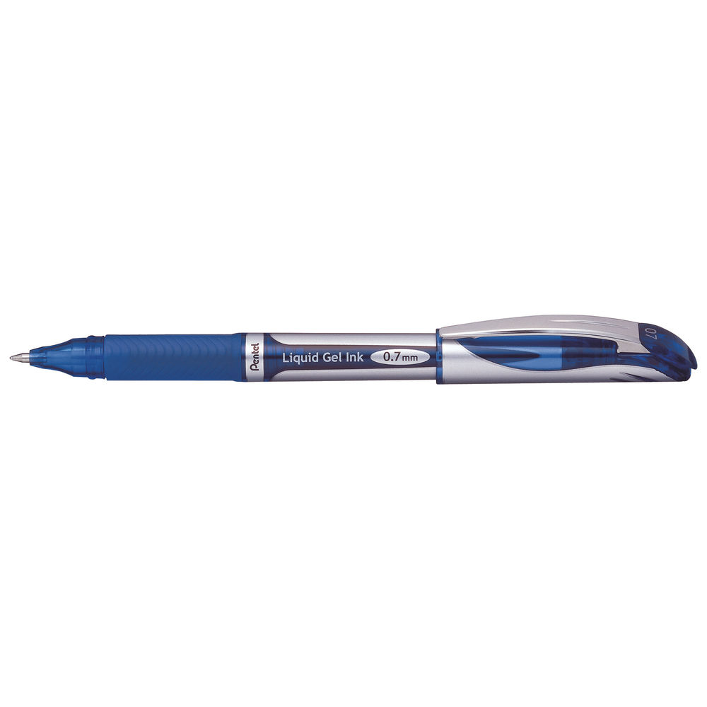 Pentel EnerGel Xm Blue Rollerball Pen (Pack of 12)