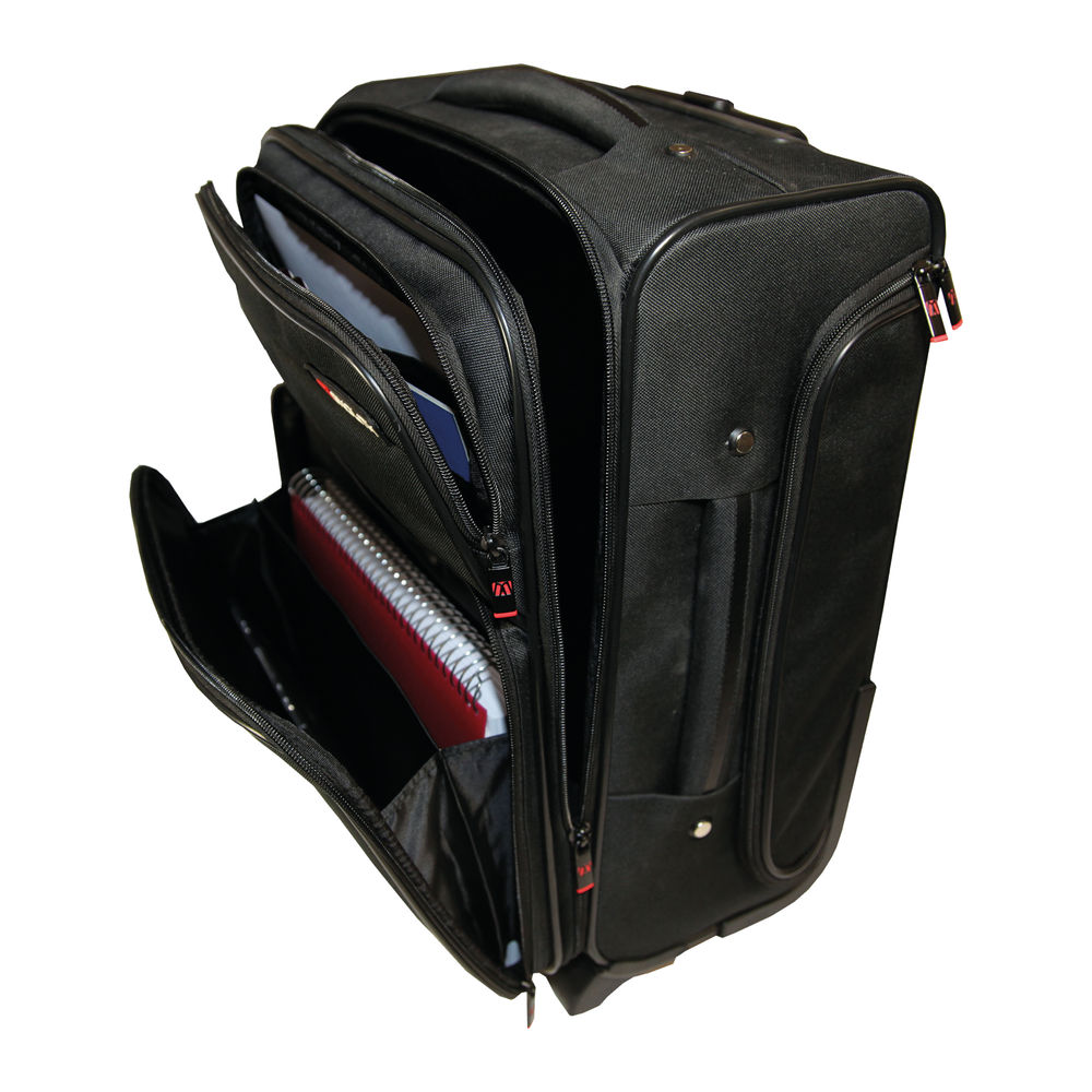 Monolith Wheeled Black Overnight Laptop Case