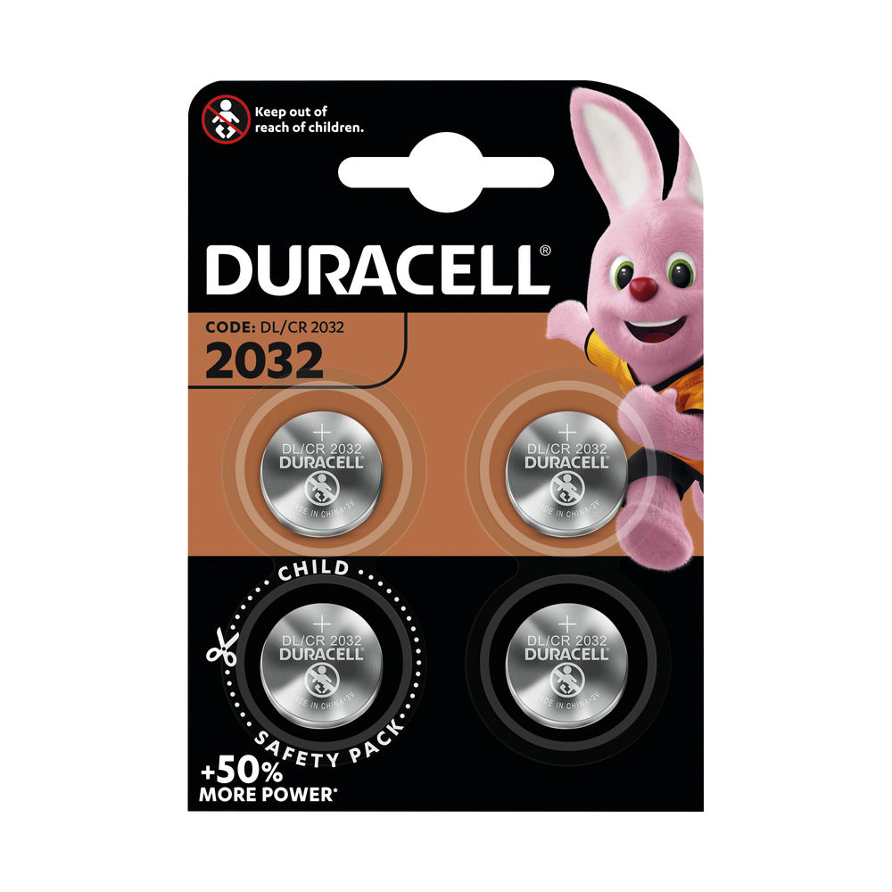Duracell 2032 Lithium Coin Battery (Pack of 4) - ECR2032