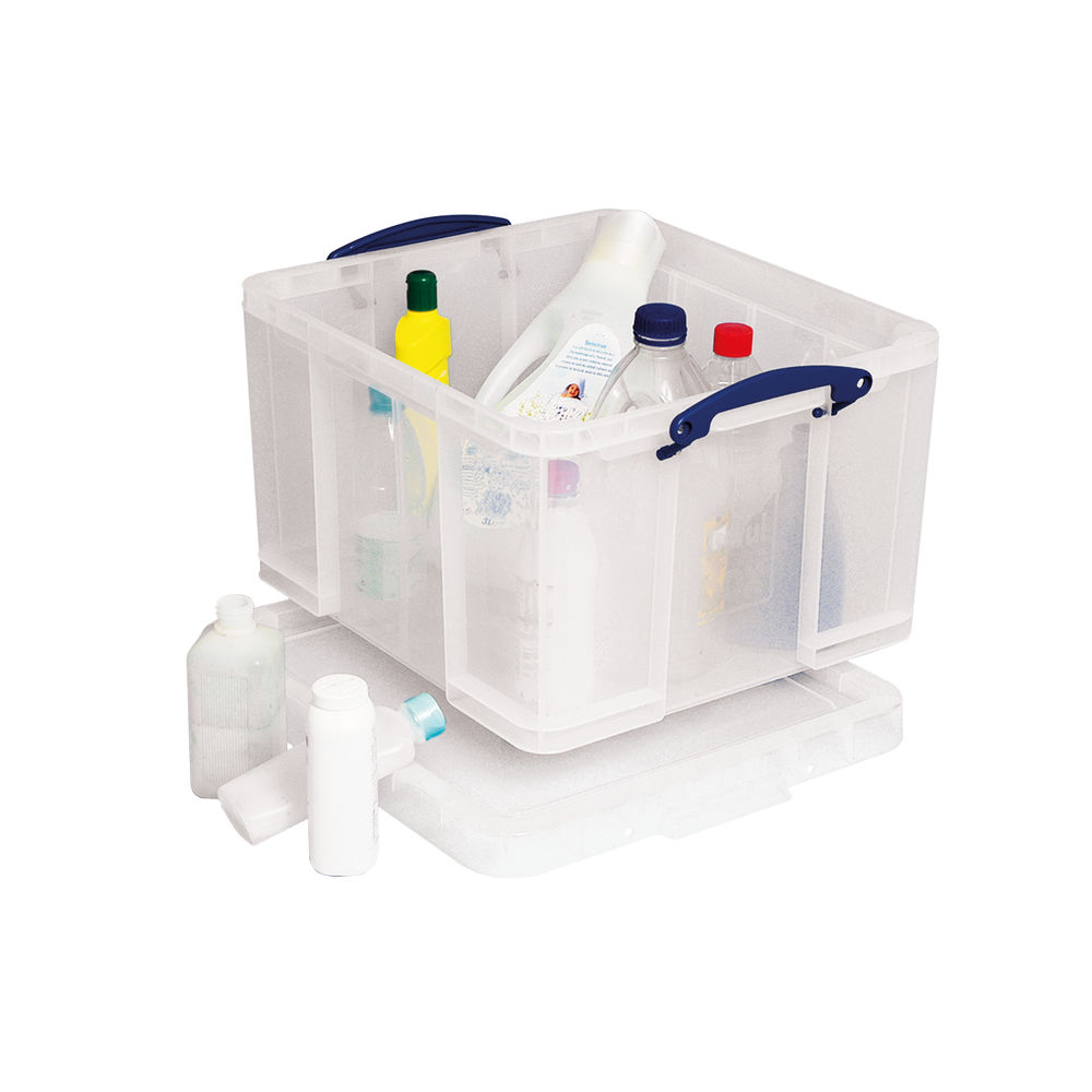 Really Useful 42 Litre Clear Plastic Storage Box - HBC