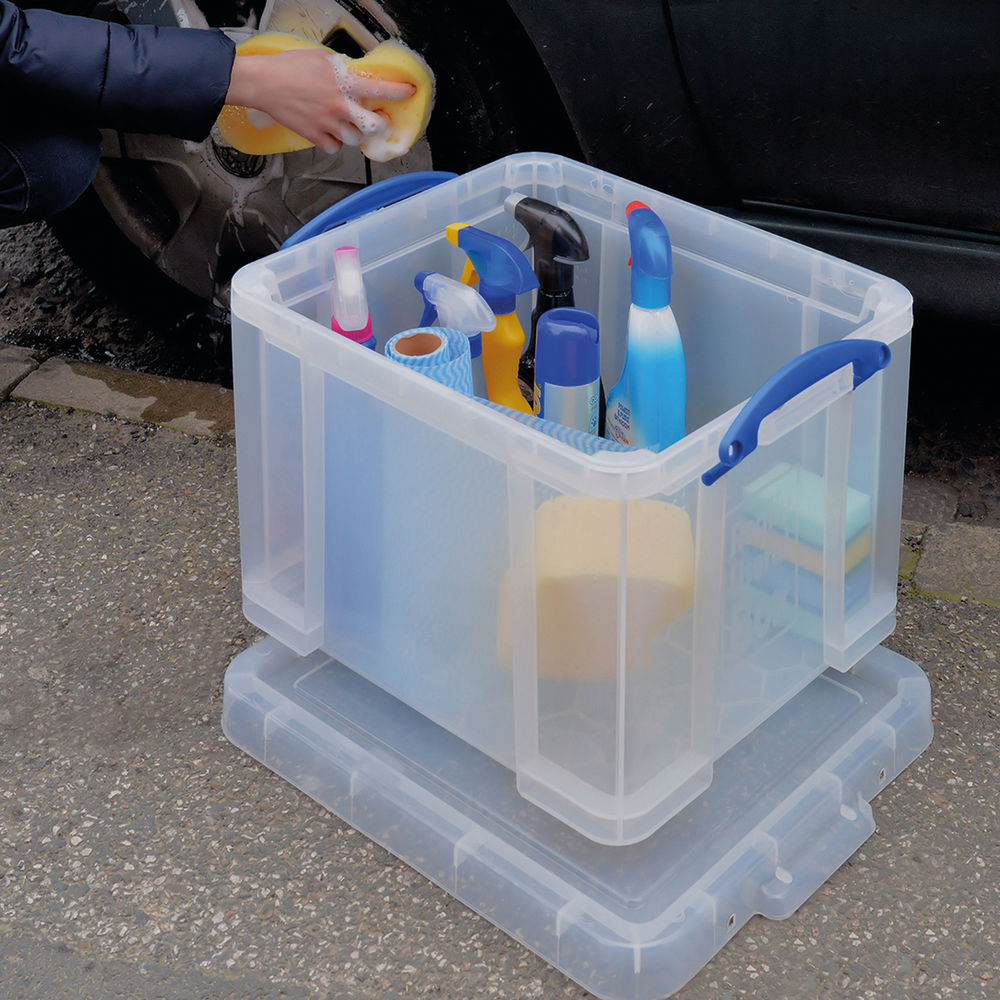 Really Useful 35 Litre Clear Plastic Storage Box