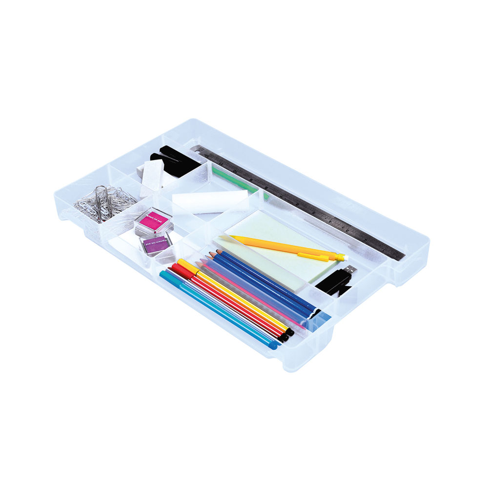 Really Useful 4L Clear Desk Drawer Organiser ODIV4C