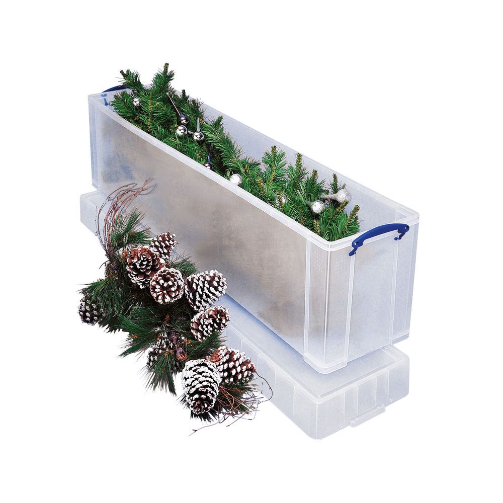 Really Useful 77L Clear Plastic Storage Box