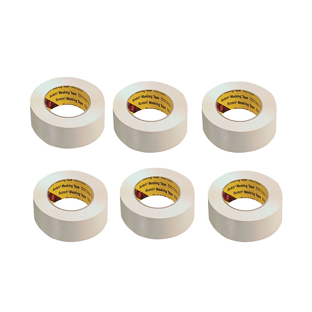 Scotch Masking Tape 50mm x 50m (Pack of 6)