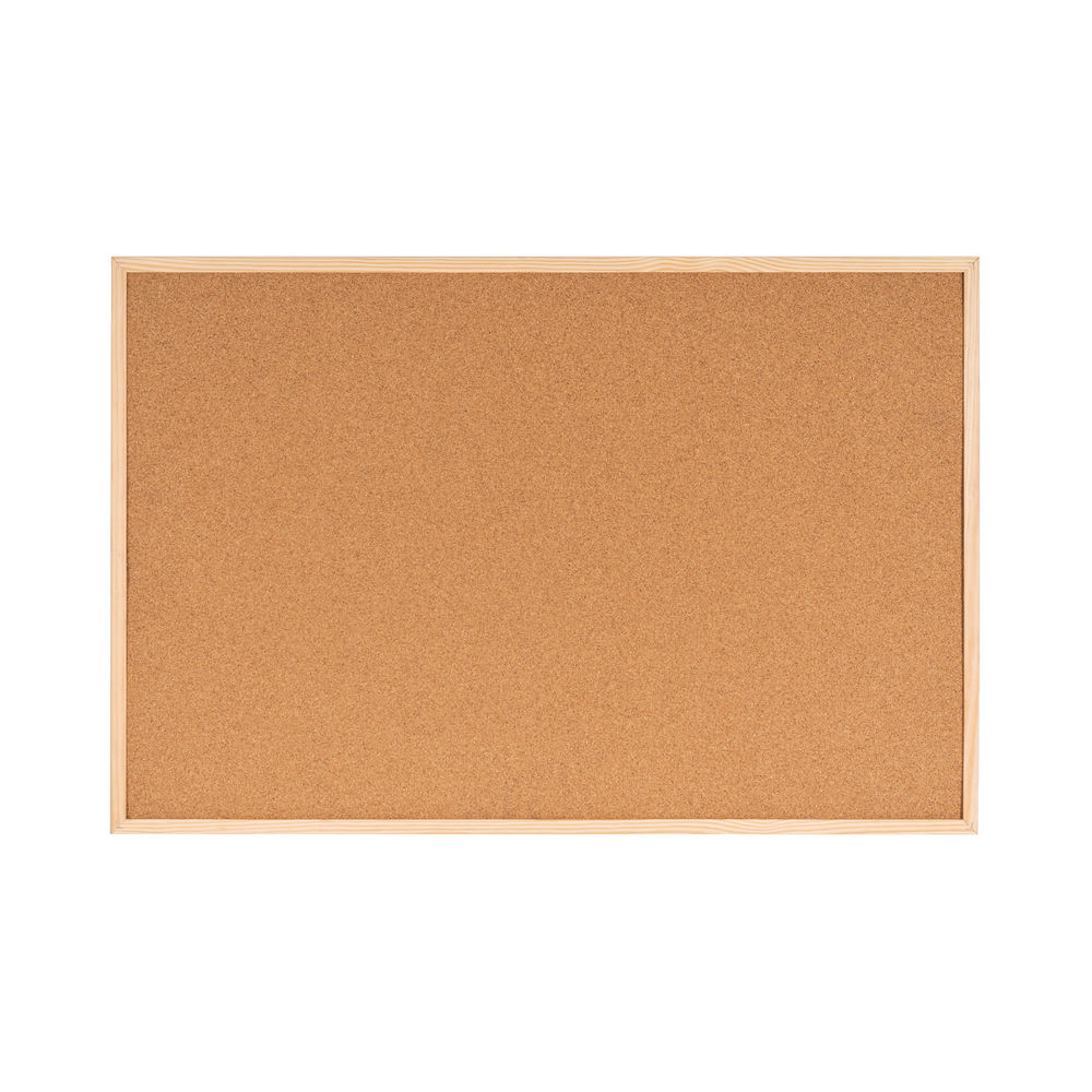 Bi-Office Reversible Cork/Felt Notice Board 600 x 900mm