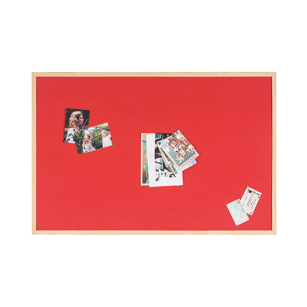 Bi-Office Reversible Cork/Felt Notice Board 600 x 900mm