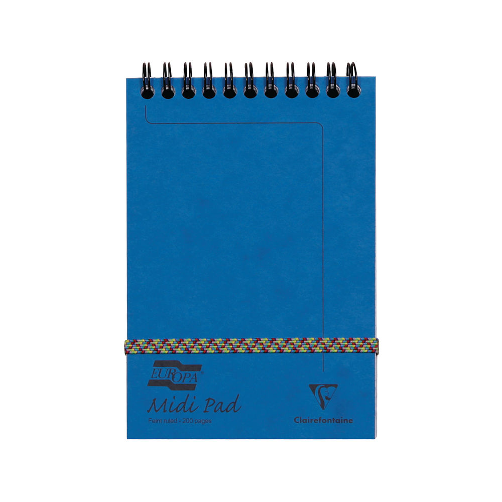 Clairefontaine Europa Midi Notepad 152x102mm Assortment (Pack of 10)