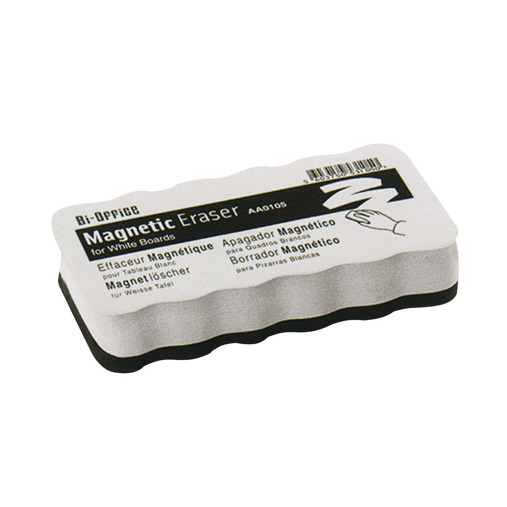 Bi-Office White Lightweight Magnetic Eraser