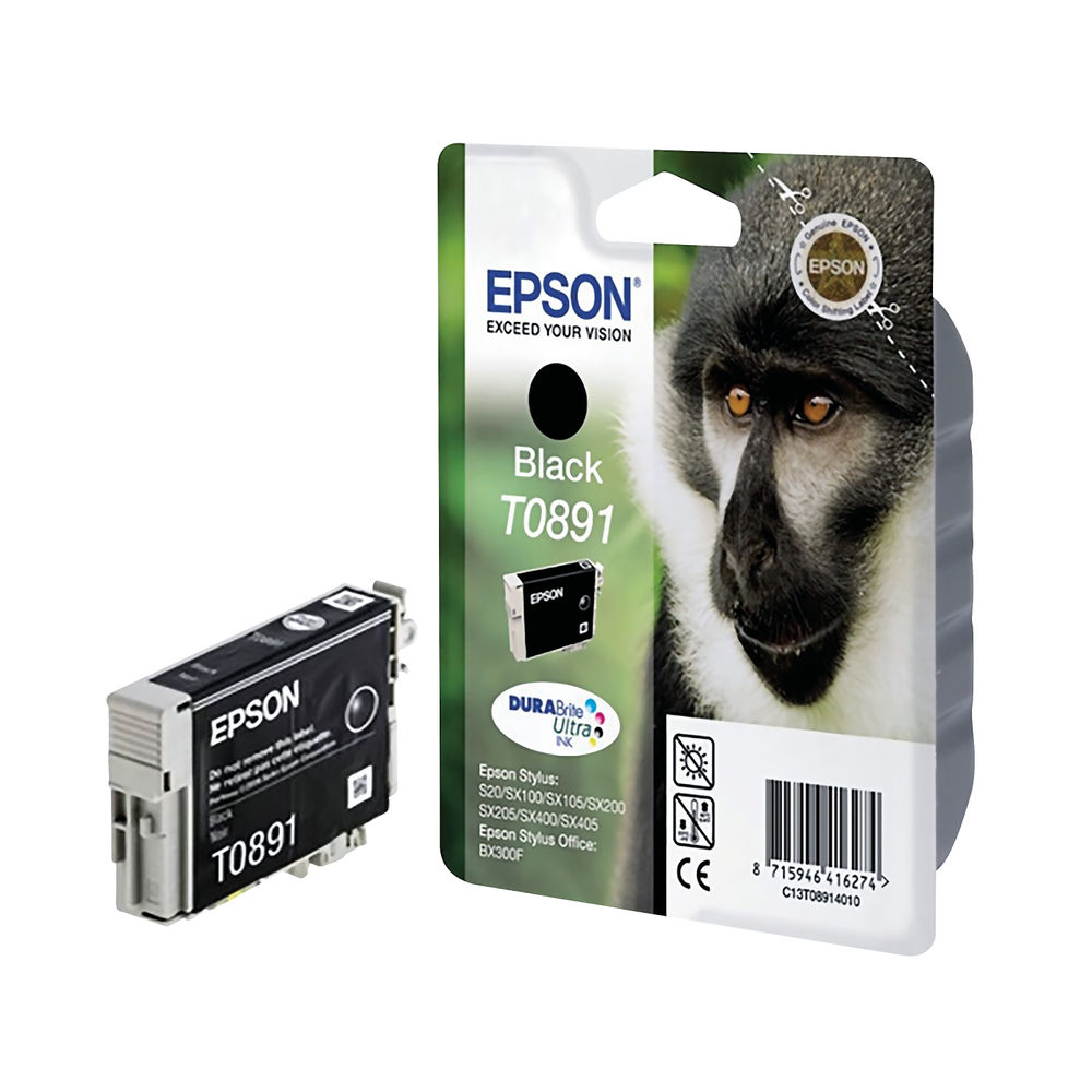 Epson T0891 Black Ink Cartridge - C13T08914011