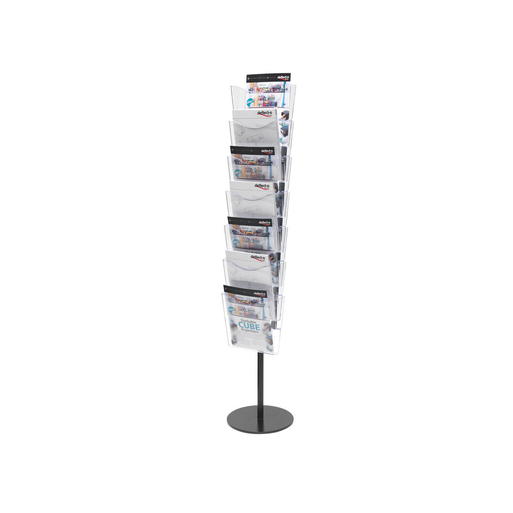 Deflecto 7 Pocket Literature File Floor Stand A4 CP082YTCRY