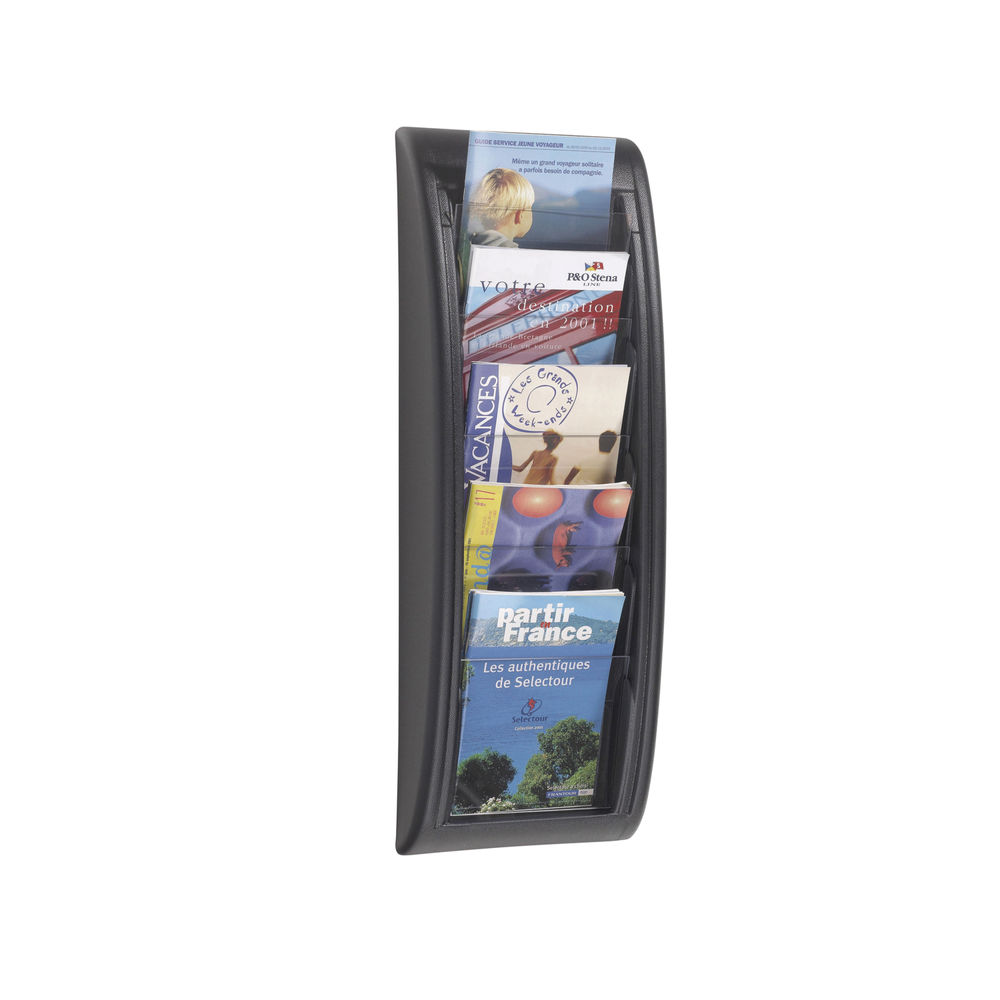 Fast Paper Quick Fit System Wall Display 5xA5 Black F406301