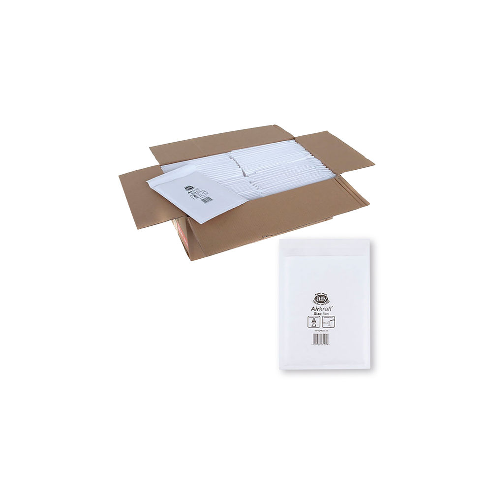 Jiffy Airkraft White Size 1 Mailers (Pack of 10) - 04890