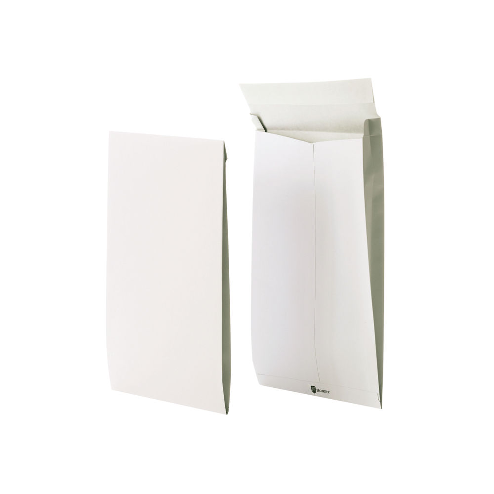 Securitex C4 Envelope Gusset Pocket Tear Resistant 38mm 130gsm White (Pack of 50) 8350206