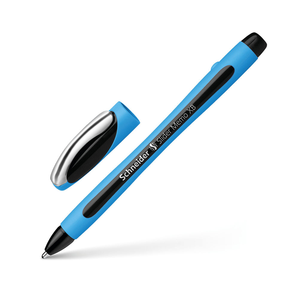 Schneider Slider Memo XB Ballpoint Pen Large Black (Pack of 10) 150201