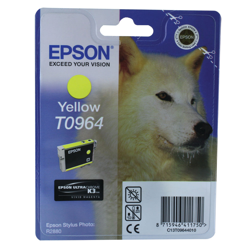 Epson T0964 Yellow Ink Cartridge - C13T09644010