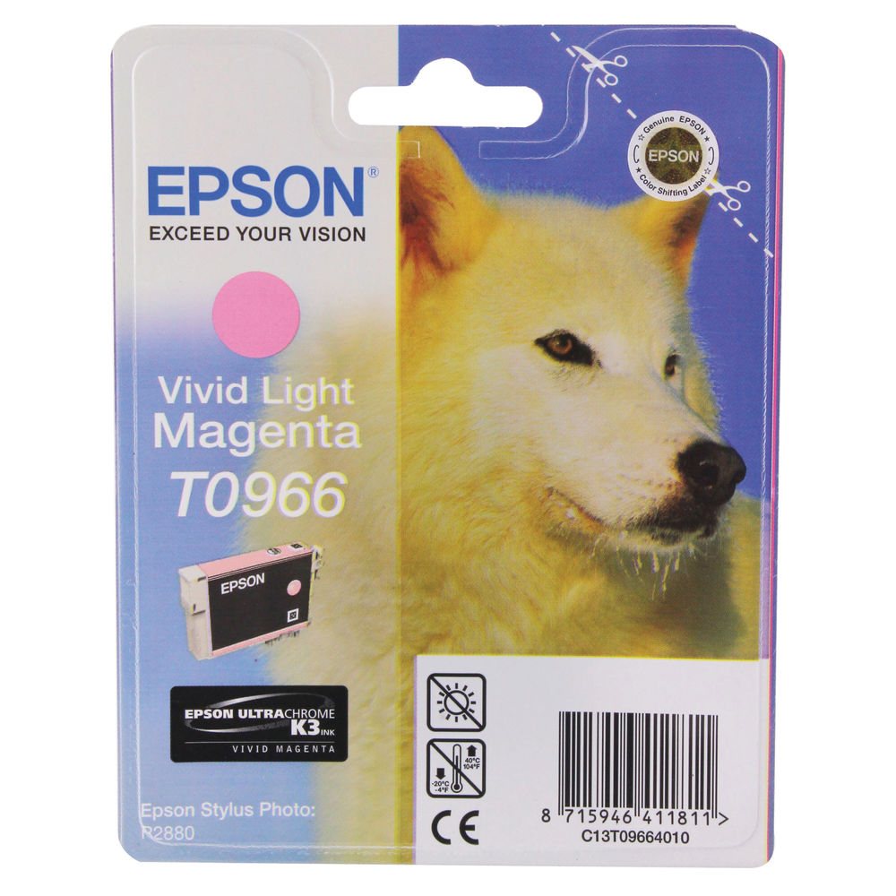 Epson T0966 Light Magenta Ink Cartridge - C13T09664010