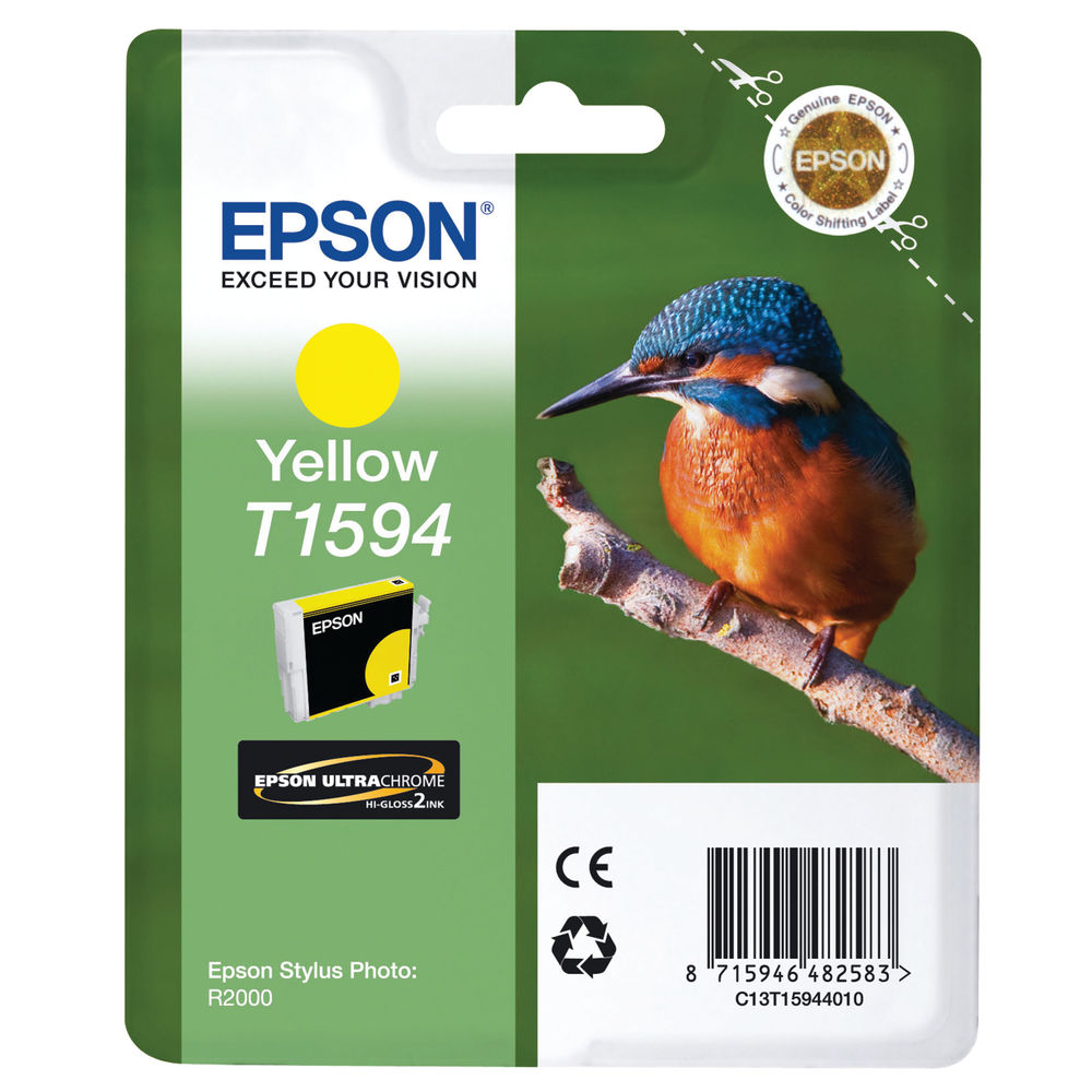 Epson T1594 Yellow Ink Cartridge - C13T15944010