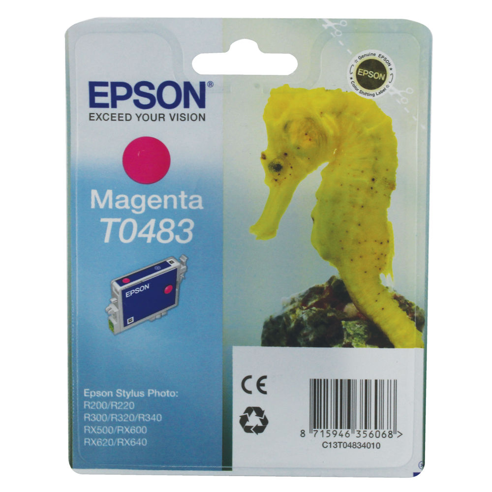 Epson T0483 Magenta Inkjet Cartridge C13T04834010
