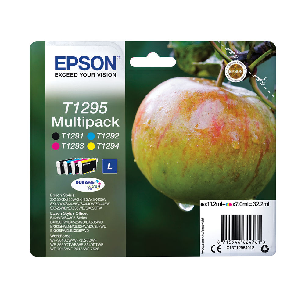 Epson T1295 High Capacity Black/Colour Ink Multipack - C13T12954012