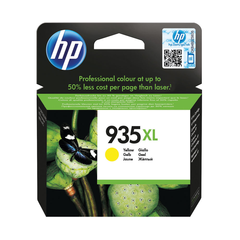 HP 935XL High Capacity Yellow Ink Cartridge - C2P26AE