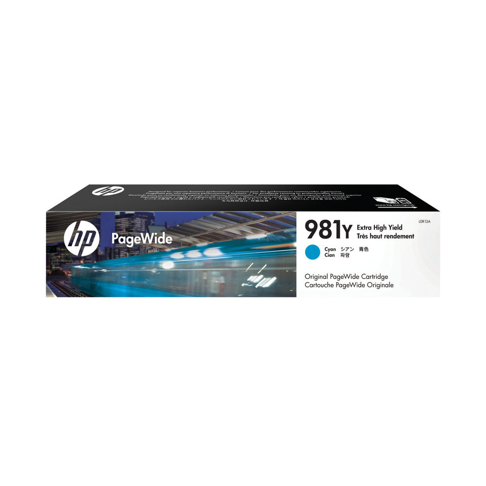 HP 981Y Extra High Capacity Cyan Ink Cartridge | L0R13A