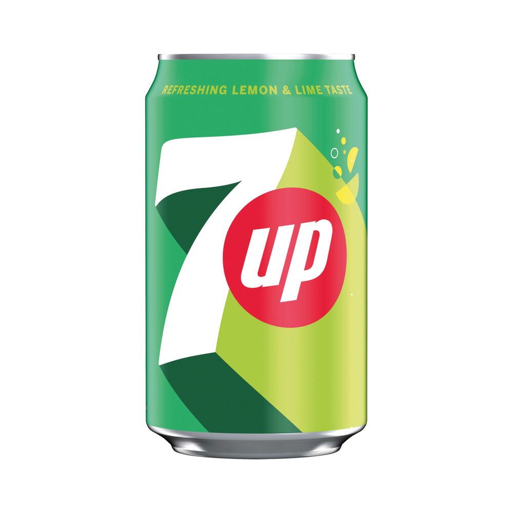 7Up Lemon Lime 330ml Cans, Pack of 24 | 402010