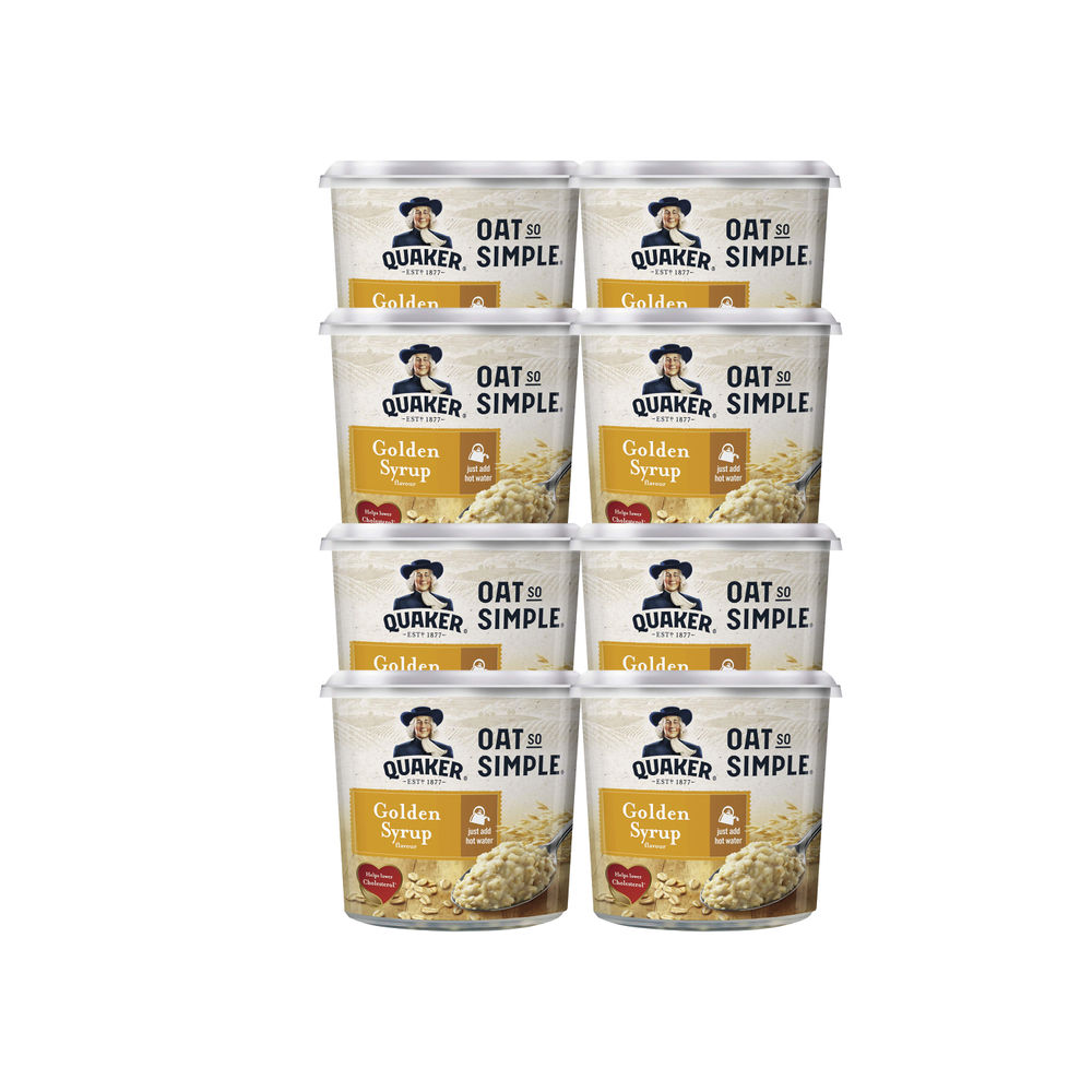 Oat So Simple Golden Syrup Porridge Pot 57g (Pack of 8)