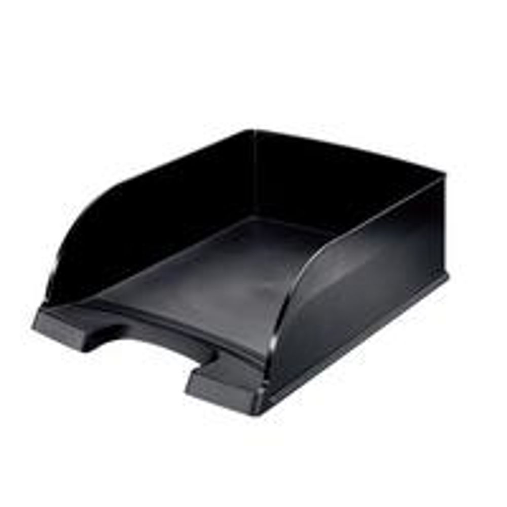 Leitz Plus Letter Tray Jumbo Black