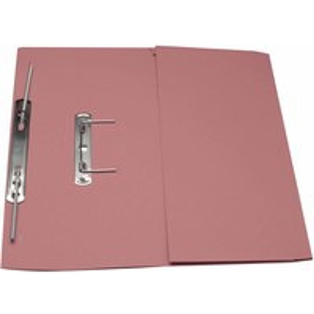 Guildhall Pink 315gsm Transfer Spiral Pocket Files (Pack of 25)