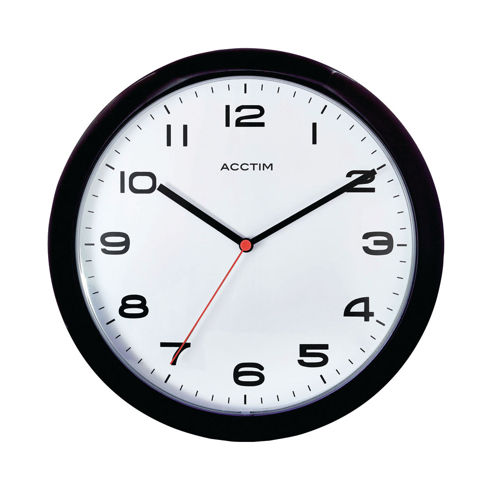 Acctim Aylesbury Wall Clock Black 92/302