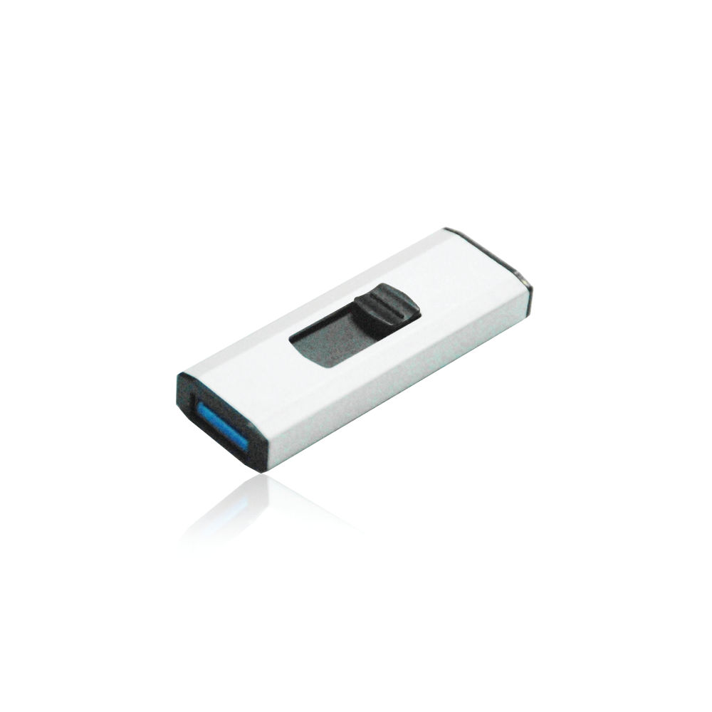 Q-Connect USB 3.0 Slider 16GB Flash Drive Silver/Black