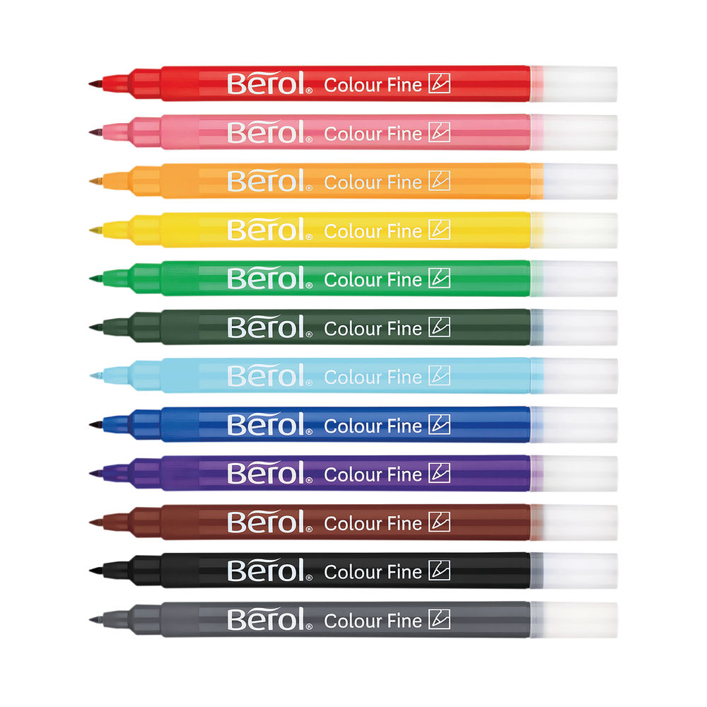 Berol ColourFine Assorted Fine Markers (Pack of 42)