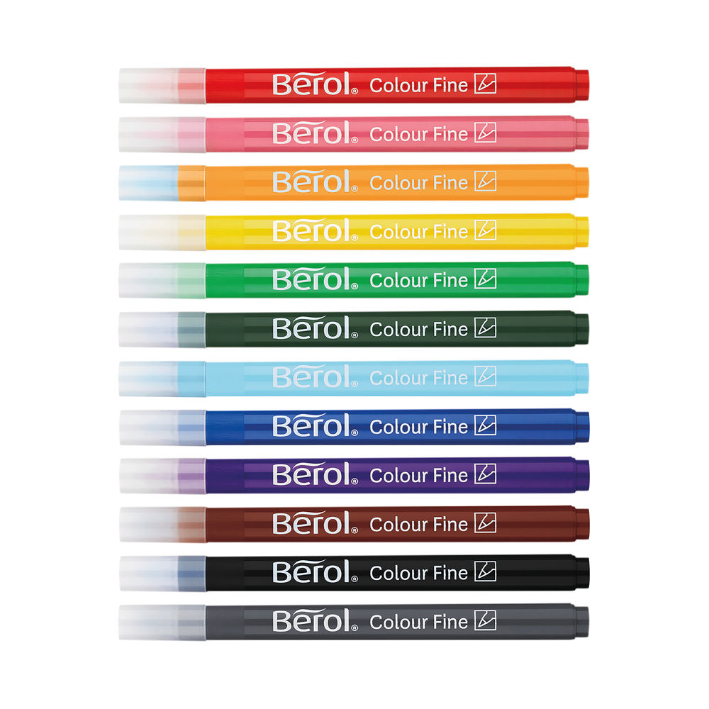 Berol ColourFine Assorted Fine Markers (Pack of 42)