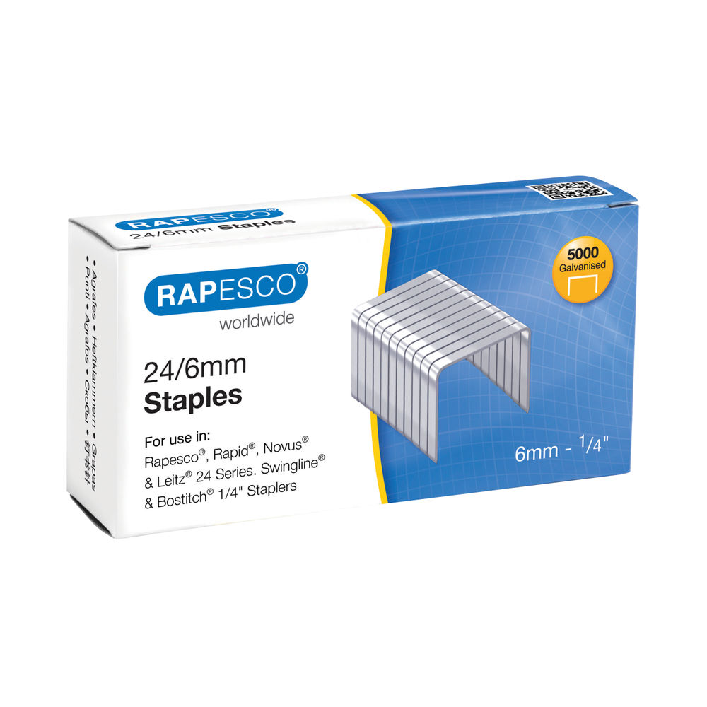 Rapesco 24/6mm Staples (5000 Pack) S24602Z3