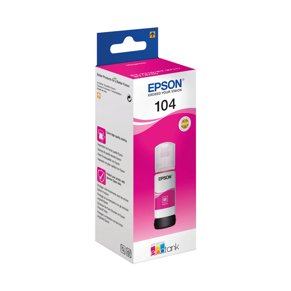 Epson 104 Magenta Ink Bottle - C13T00P340