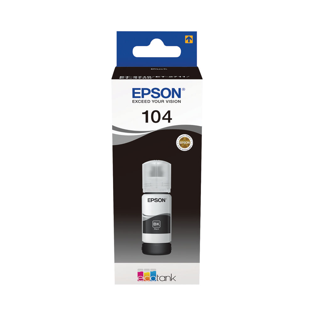 Epson 104 Black Ink Bottle - C13T00P140