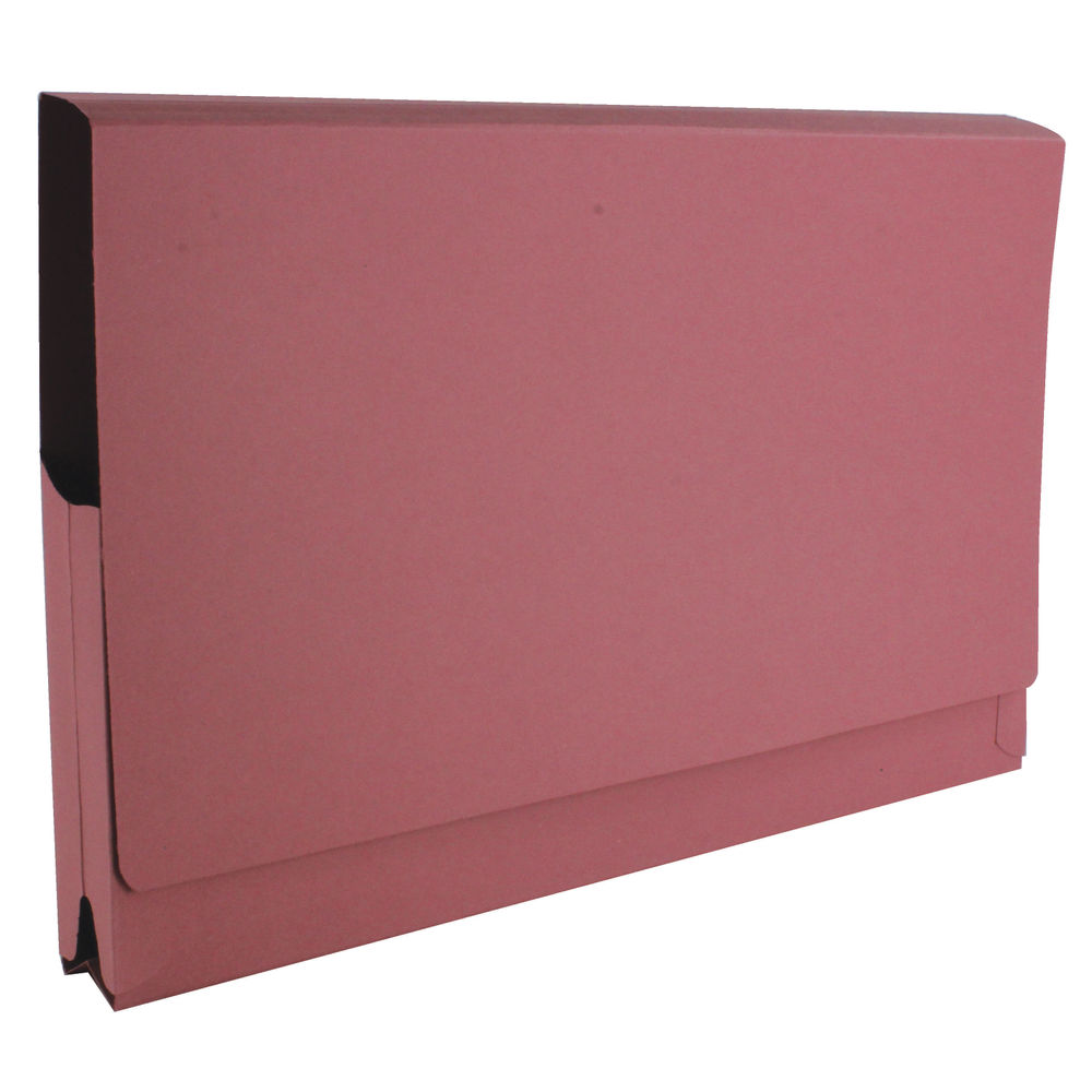 Guildhall Foolscap Full Flap Pink Pocket Wallets 315gsm - Pack of 50 - PW2-PNK